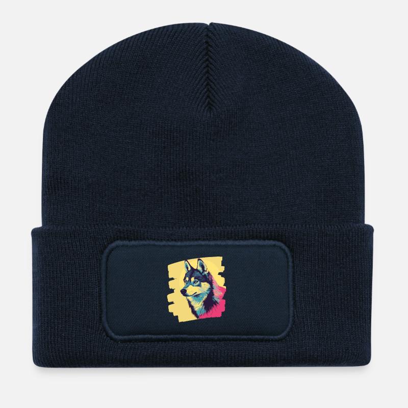 Husky - Recycelte Patch Beanie - French Navy
