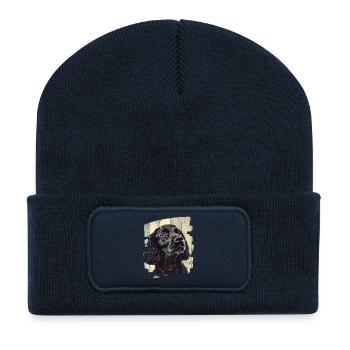 Cocker Spaniel - Recycelte Patch Beanie - French Navy - Vorne