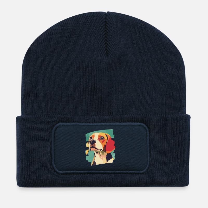 Beagle - Recycelte Patch Beanie - French Navy