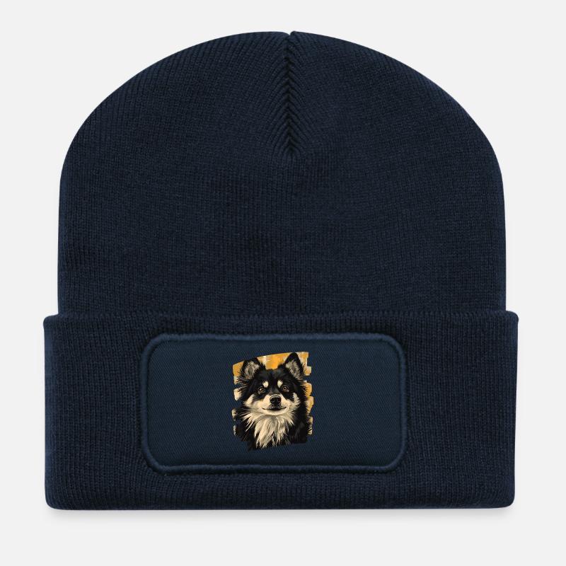 Finnischer Lapphund - Recycelte Patch Beanie - French Navy