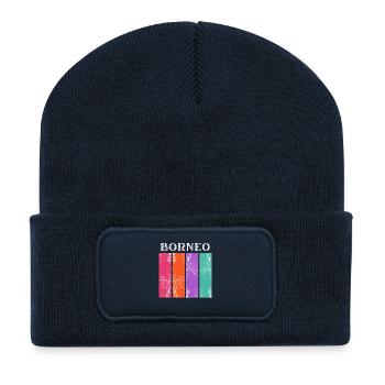 Borneo Indonesia - Recycled Patch Beanie - french navy - Front
