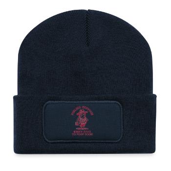 Intestin irritable Syndrom Cowboy Frog - Beanie recyclé à patch - bleu marine - Devant