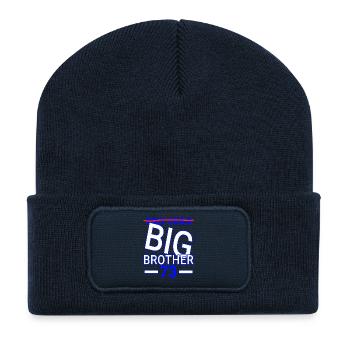 Frère 73 - Beanie recyclé à patch - bleu marine - Devant