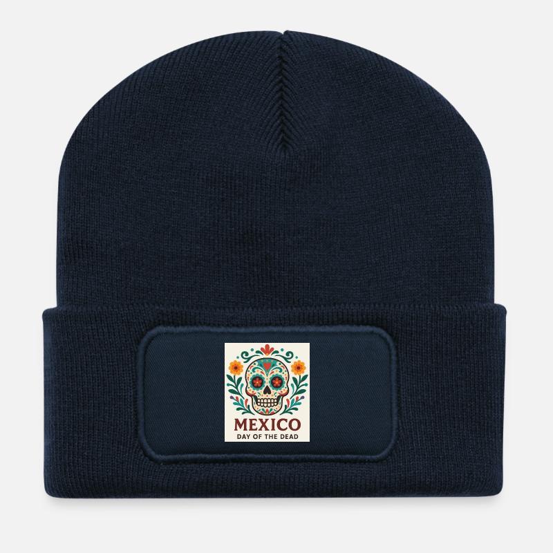 Mexiko - Recycelte Patch Beanie - French Navy