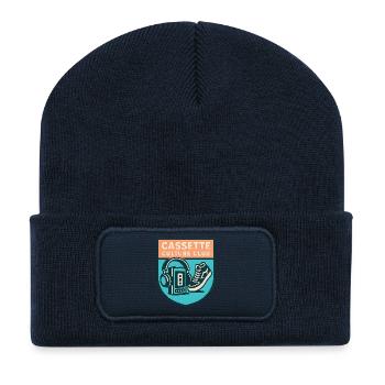 Cassette Culture Club - Recycelte Patch Beanie - French Navy - Vorne