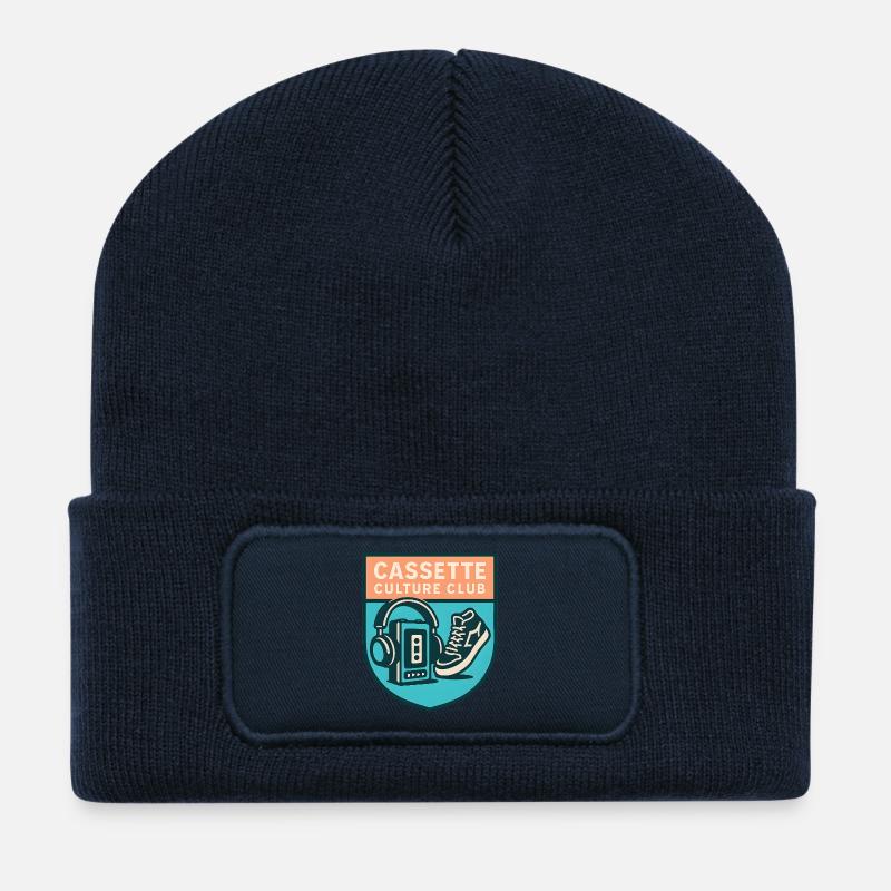 Cassette Culture Club - Recycelte Patch Beanie - French Navy