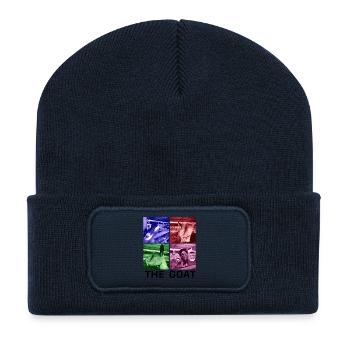 Die Ziege - Recycelte Patch Beanie - French Navy - Vorne