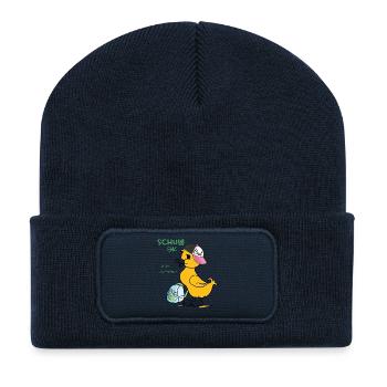 School ok, I'm coming - Recycled Patch Beanie - french navy - Front