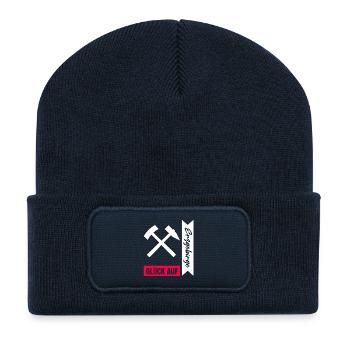 Erzgebirge Bergmann Gruss - Recycelte Patch Beanie - French Navy - Vorne