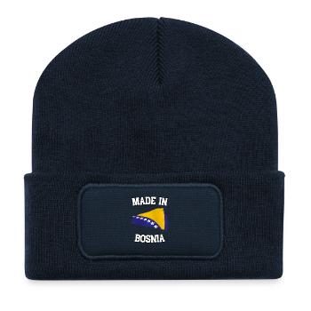 Made in Bosnia - Recycelte Patch Beanie - French Navy - Vorne