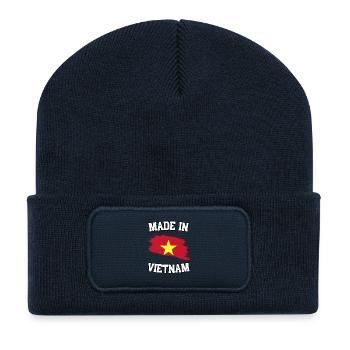 Made in Vietnam - Recycelte Patch Beanie - French Navy - Vorne