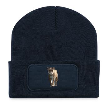Lioness Lioness Mom Lioness Lionesses Mom Wild Lions - Recycled Patch Beanie - french navy - Front