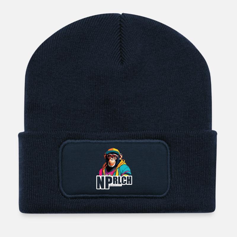 München Neuperlach - ganz gechilled anders! - Recycelte Patch Beanie - French Navy
