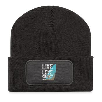 Bold Surfer Lifestyle Design Bold Surfer - Recycled Patch Beanie - dark grey - Front