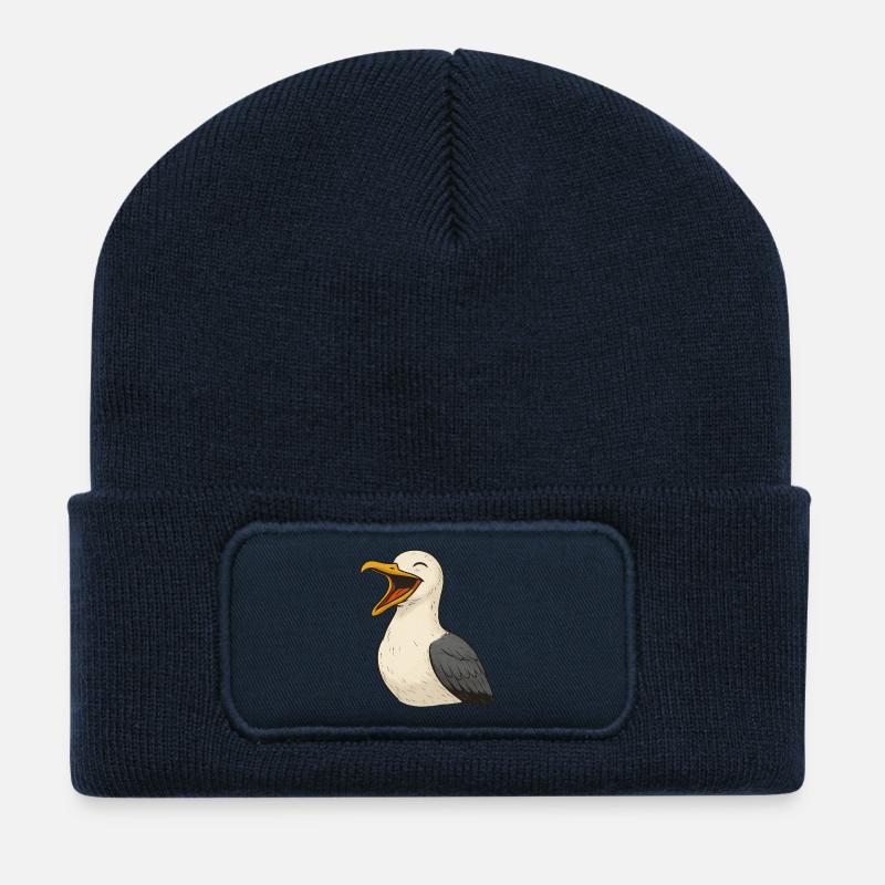 Lachende_Moewe - Recycled Patch Beanie - french navy