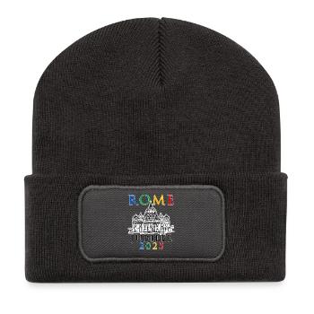 Jubiläum Rom 2025 und Vatikan St. Peter v5 - Recycelte Patch Beanie - Dunkelgrau - Vorne
