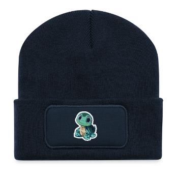 Turtle - Recycled Patch Beanie - french navy - Front