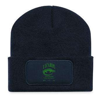 Blue Tongue Skink Reptile Keeper Streetwear - Recycelte Patch Beanie - French Navy - Vorne