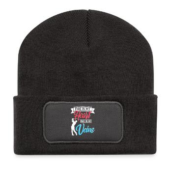 Fire in My Heart Par in My Veins Golf Passion - Recycled Patch Beanie - dark grey - Front