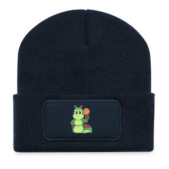 Joueur de basket-ball Caterpillar - Beanie recyclé à patch - bleu marine - Devant