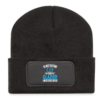 Laissez-moi passer Je suis le vitrier travail humour - Beanie recyclé à patch - charbon - Devant
