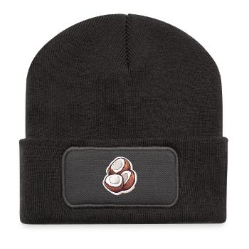 coconut - Recycled Patch Beanie - dark grey - Front