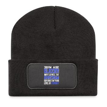 Glazier Bold Clean Trade Pride Minimalist - Recycelte Patch Beanie - Dunkelgrau - Vorne