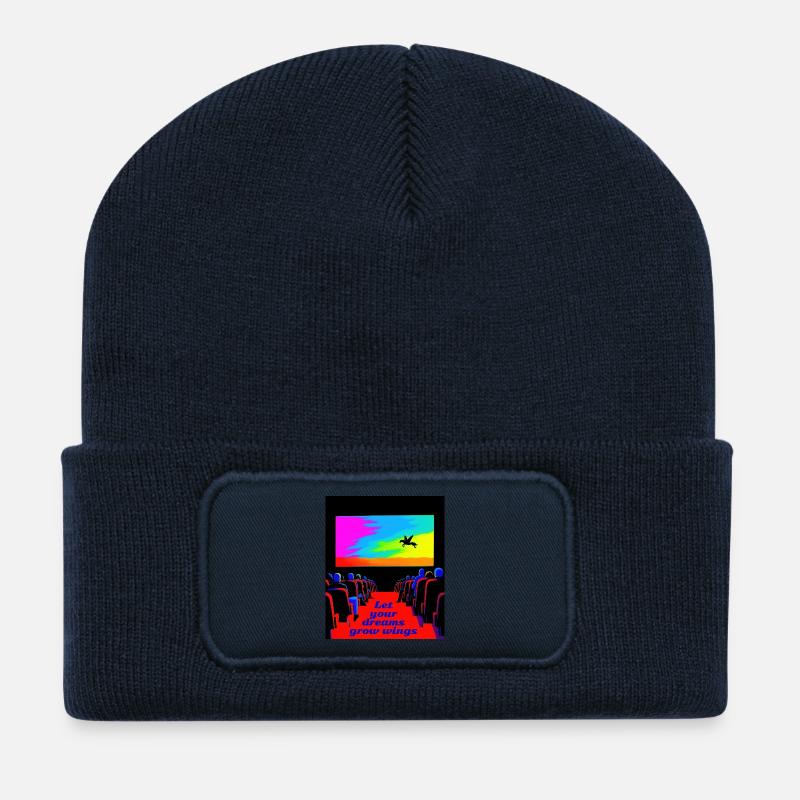 Traumvisionen  - Recycelte Patch Beanie - French Navy