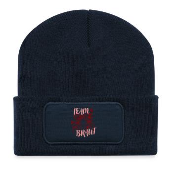 Team Bride – Cherry Jars - Recycled Patch Beanie - french navy - Front