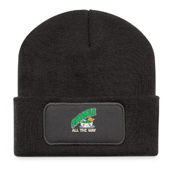Guacamole All The Way Funny Kawaii Snack Love - Recycled Patch Beanie - dark grey - Front