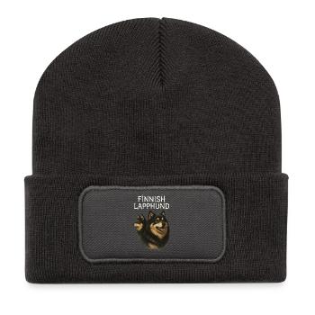 Laponie finlandaise - Beanie recyclé à patch - charbon - Devant