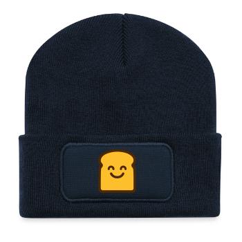 Cute Toast - Recycelte Patch Beanie - French Navy - Vorne