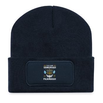 Hanukkah Chanukkah Hanukah - Recycelte Patch Beanie - French Navy - Vorne