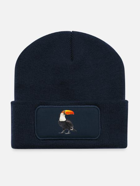 Tukane Tukan - Recycelte Patch Beanie - French Navy