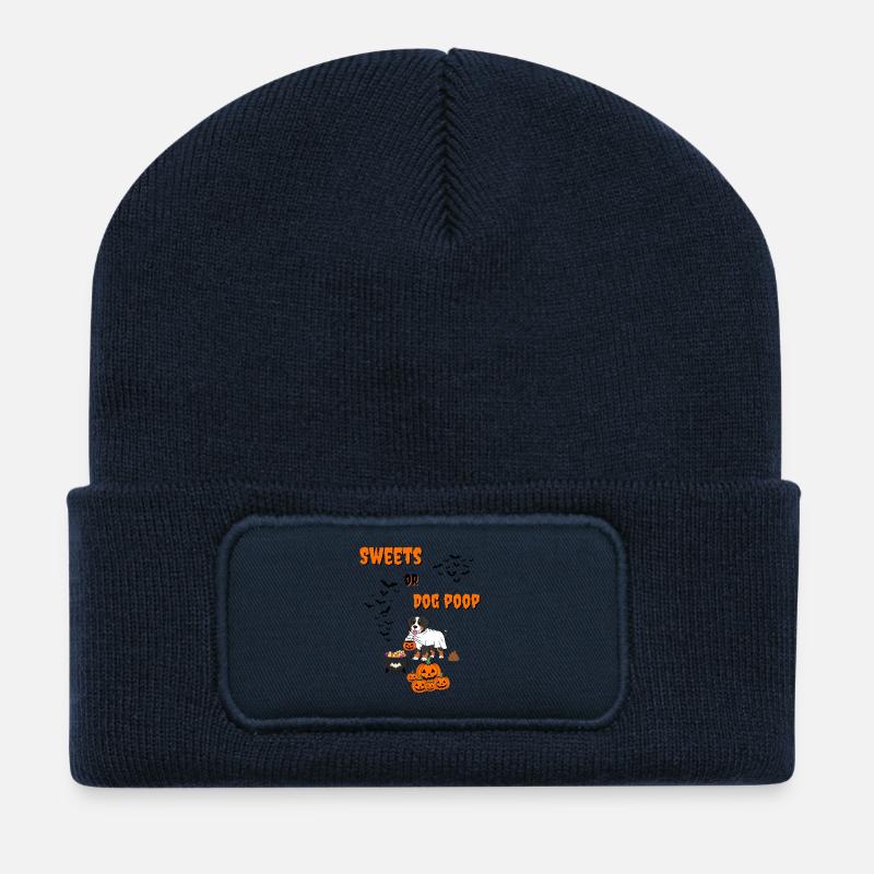 Trick or treat, Helloween - Recycled Patch Beanie - french navy