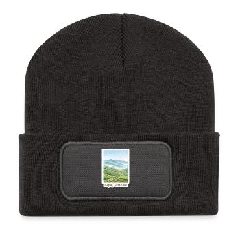 Terrasses Sapa - Beanie recyclé à patch - charbon - Devant