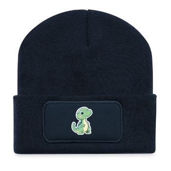 Dinosaur - Recycled Patch Beanie - french navy - Front