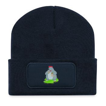 Mole Bread - Recycled Patch Beanie - french navy - Front