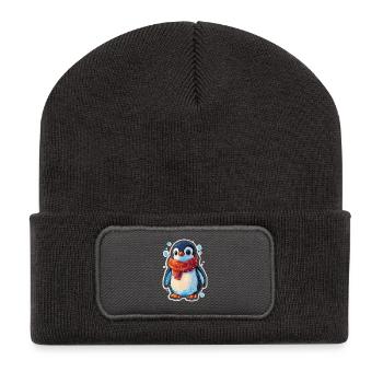 Penguin - Recycled Patch Beanie - dark grey - Front