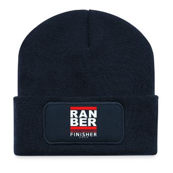MARATHION BERLIN FINISHER 2025 - Beanie recyclé à patch - bleu marine - Devant