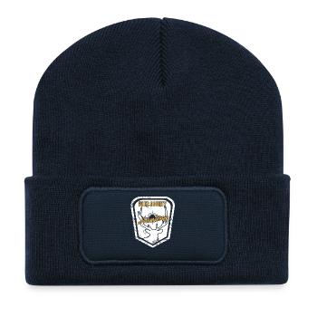 Deer County Hunting Rustic Skull Target Style - Recycled Patch Beanie - french navy - Front