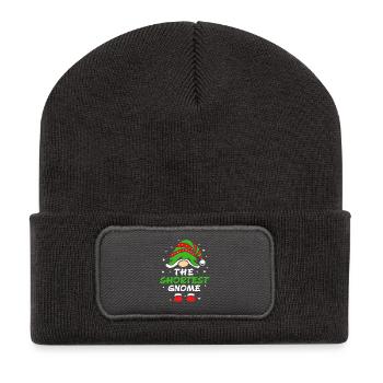 Gnom - Recycelte Patch Beanie - Dunkelgrau - Vorne