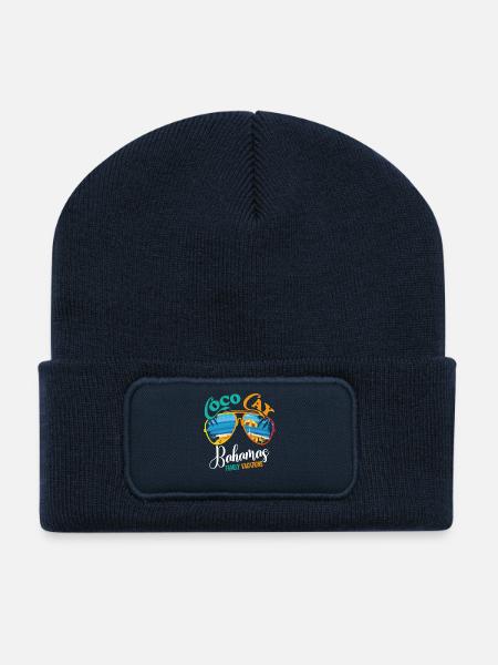 Bahamas family vacations - Recycled Patch Beanie - french navy