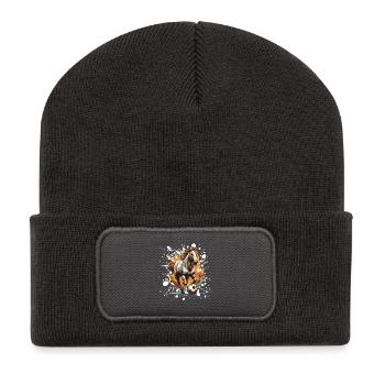 Equipe de Football Hippique - Beanie recyclé à patch - charbon - Devant