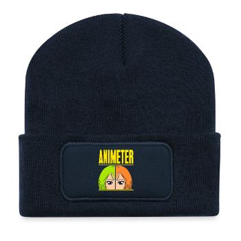 Anime Manga Otaku Kawaii Japan Cosplay Comic - Recycled Patch Beanie - french navy - Front