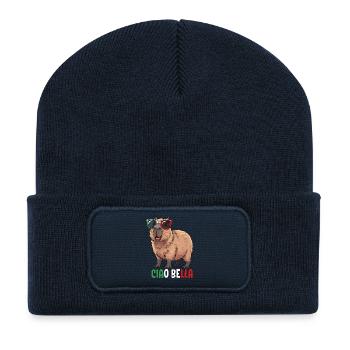 Ciao Bella - Recycelte Patch Beanie - French Navy - Vorne