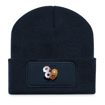 Nous sommes la restauration rapide - Beanie recyclé à patch - bleu marine - Devant