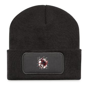 Spartaner Fussball Gladiator Sport - Recycelte Patch Beanie - Dunkelgrau - Vorne