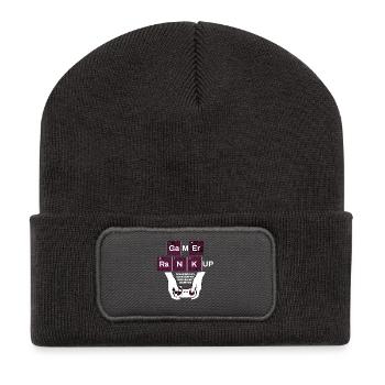 Game Rank Up Chem Controller - Recycled Patch Beanie - dark grey - Front