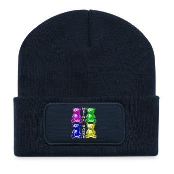 GUMMY BEARS MY GANG - Recycled Patch Beanie - french navy - Front